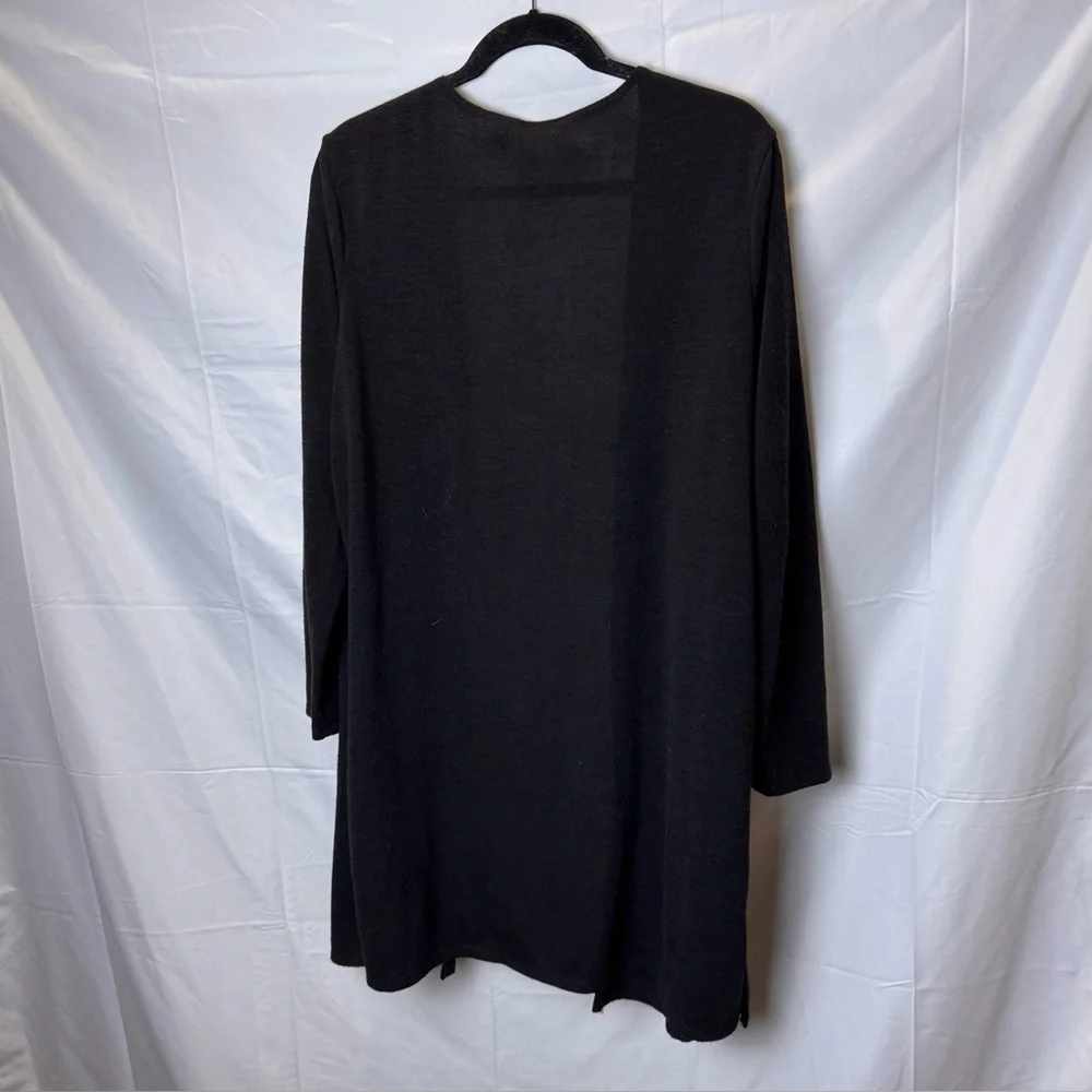 Notations Classic Black Open Cardigan - Picture 3 of 8